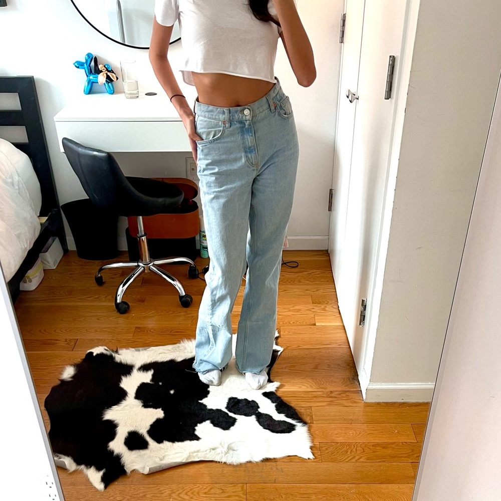ZARA Full Length Jeans - Light Blue